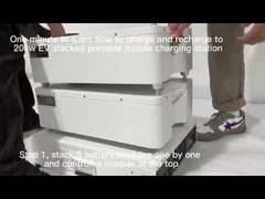 Elektroauto-Ladegerät-Batterie 19.2kwh des Energie-Speicher-CCS 1 CCS 2 tragbare