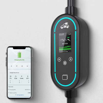 kaufen 7,36kW 32A tragbares EV-Ladegerät mit Typ-B-RCD und LCD-Display on-line-Fertigung