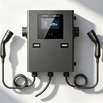 kaufen IP55 2*22kw Wandbox-Ladegerät für kommerzielle Verwendung on-line-Fertigung