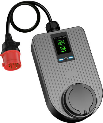kaufen 7.4kW Typ 2 Portable EV Charger CEE Plug Einphasige 32A Zuhause Aufladen 2,8 Zoll LCD on-line-Fertigung