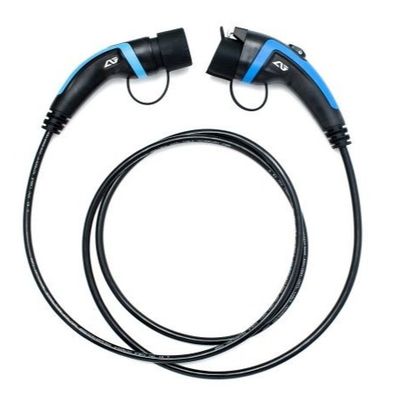 kaufen 32A CE-zertifiziertes IP67-geschütztes Typ 1 zu Typ 2 EV-Ladekabel mit blauem Steckverbinder on-line-Fertigung