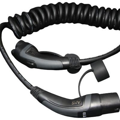 Schwarzes 16A 1phase 3.6kW/grauer Typ 1 zur Art - 2 TPU-ev Aufladungskabel/Spirale ev Aufladungskabel