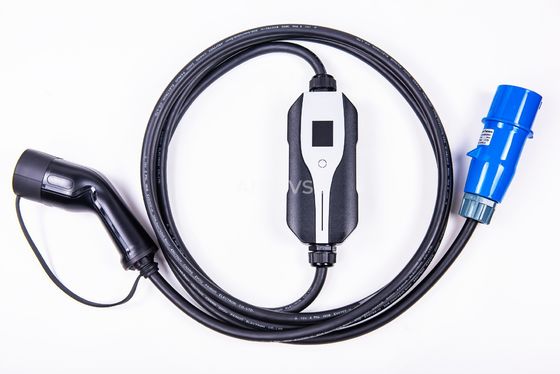 Typ 1 und Art - 2 tragbares EV Ladegerät 16A mit IEC309 CEE Plug