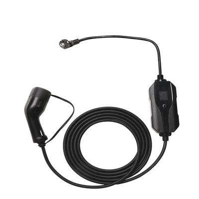 Tragbares EV Ladegerät des Typ- 1j1772 des Stecker-10A 13A 5m mit Großbritannien-Stecker-Modus 2