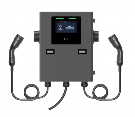 Guter Preis IP55 2*22kw Wandbox-Ladegerät für kommerzielle Verwendung Online